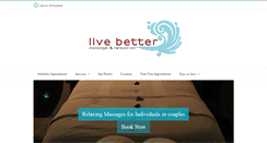 Desktop Screenshot of livebettermassage.org