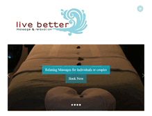 Tablet Screenshot of livebettermassage.org